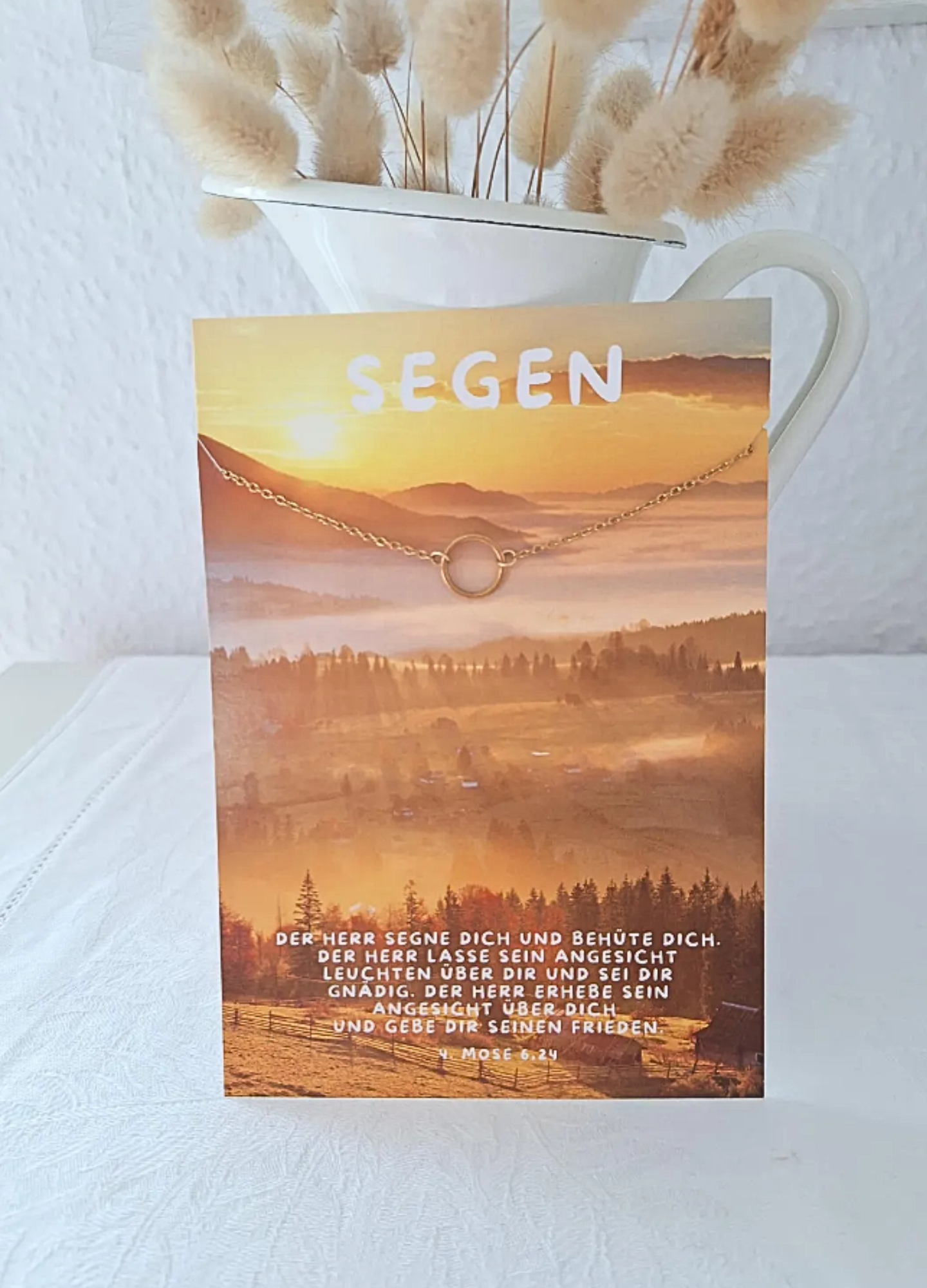 Schmuck: Halskette mit Karte - SEGEN