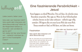 Broschüre "hoffnungsvoll" - Jesus kennt dich – kennst du ihn auch?
