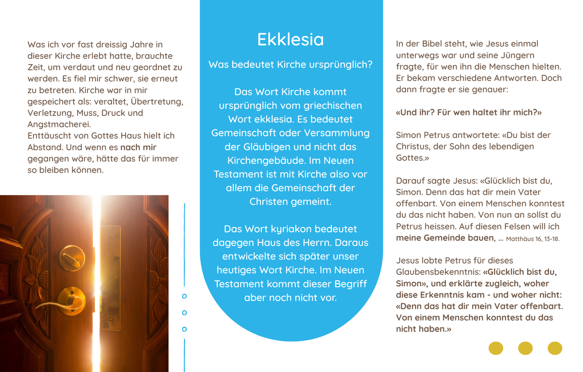 Broschüre "hoffnungsvoll" - Warum Kirche?