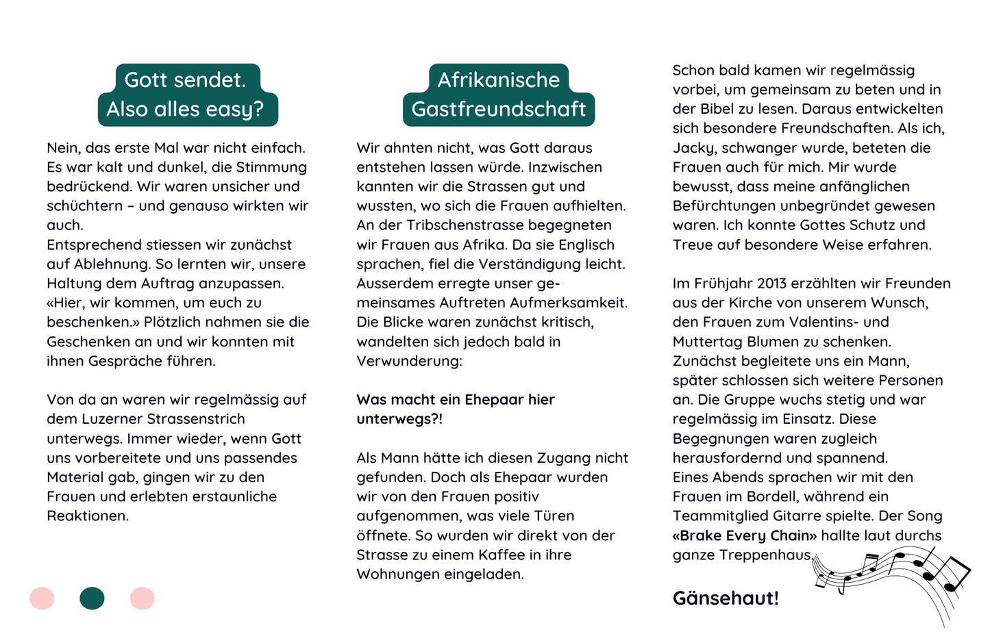 Broschüre "hoffnungsvoll" - Jacky, gehen wir auf den Strassenstrich?