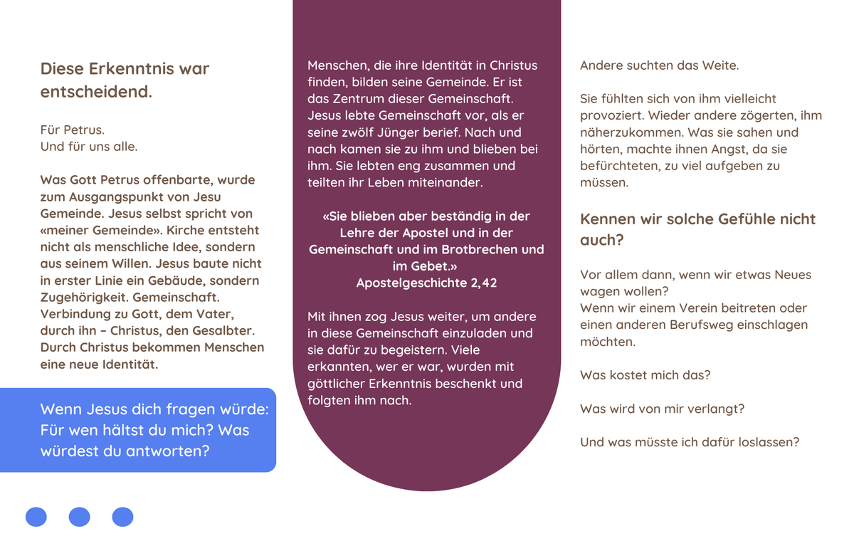 Broschüre "hoffnungsvoll" - Warum Kirche?