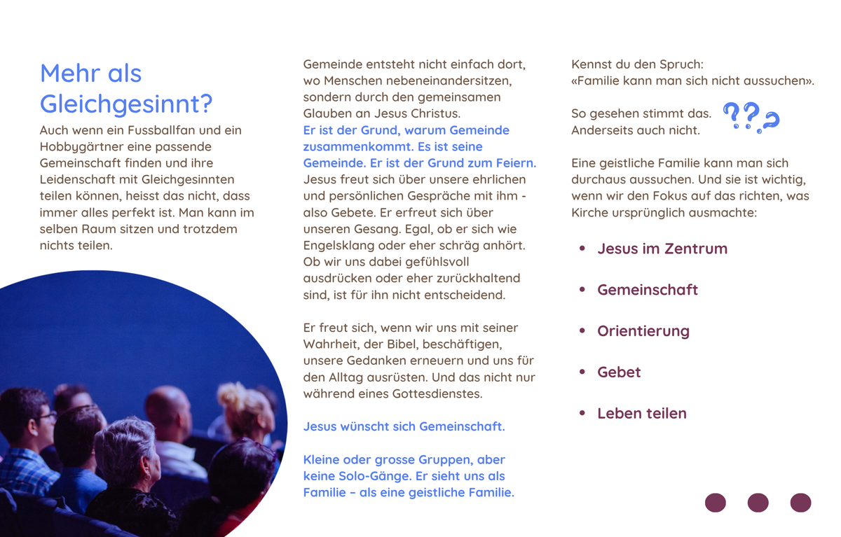 Broschüre "hoffnungsvoll" - Warum Kirche?