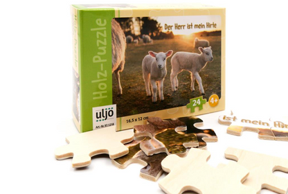 Holz-Puzzle 'Der Herr ist mein Hirte'