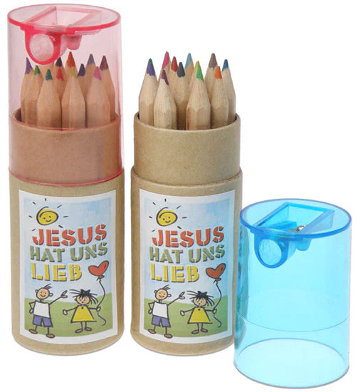 Farbstifte - "Jesus hat uns lieb"