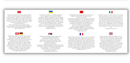 Mehrsprachiger Flyer 'Global Smile' - 12 Sprachen