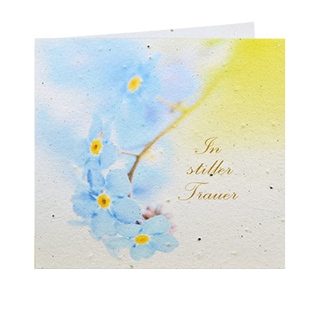 Growing Paper-Card 'In stiller Trauer'