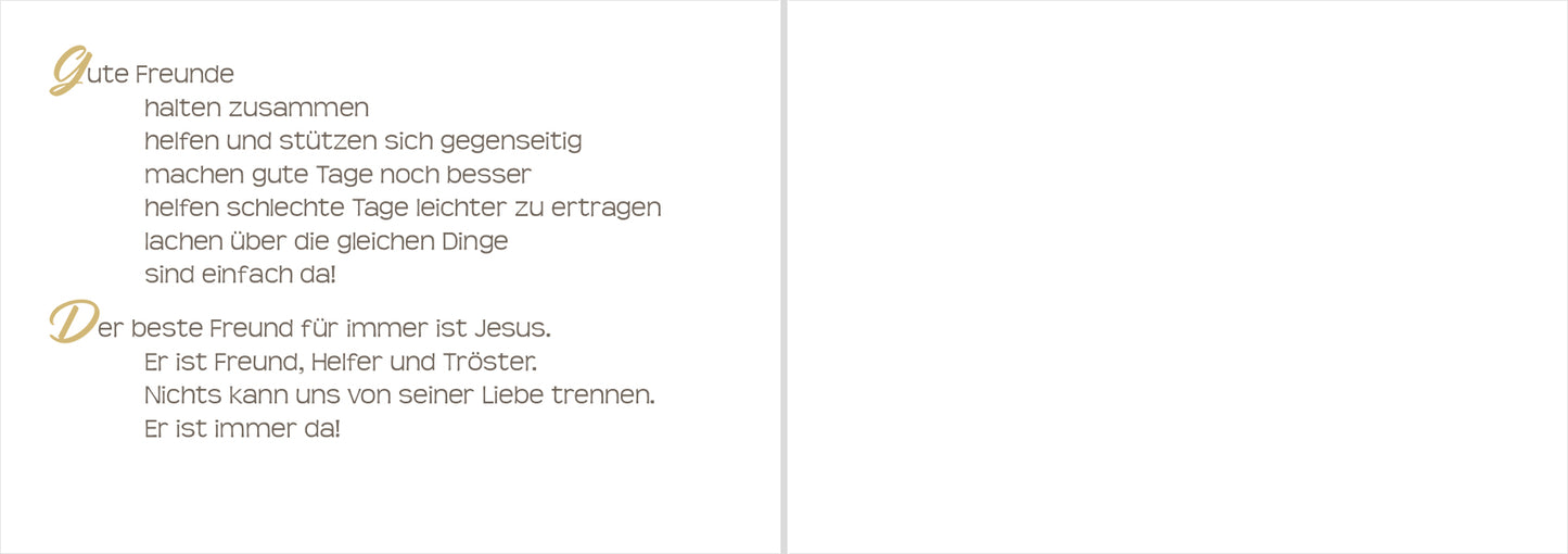 Grusskärtchen "Wir sind nicht alleine"