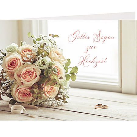 Doppelkarte A6 'Gottes Segen zur Hochzeit'