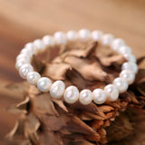 Perlen-Armband 'Du bist wertvoll' mit echten Süsswasser-Perlen
