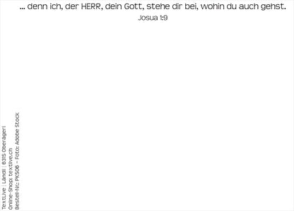 Postkarte 'Sei mutig und entschlossen'