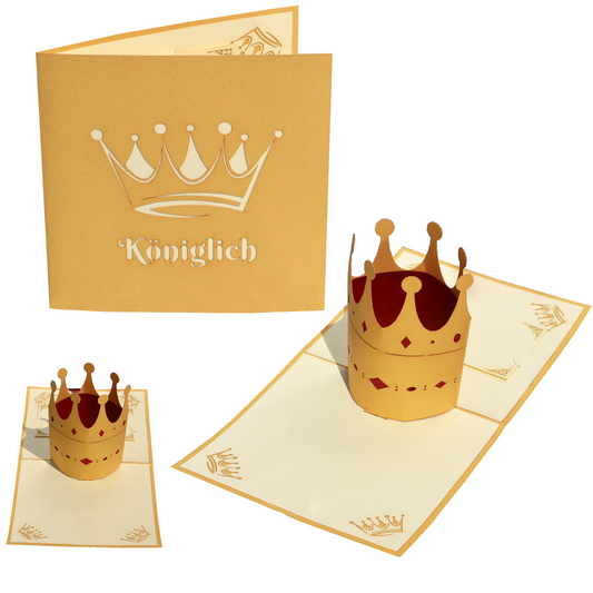 3D-Pop-Up Karte 'königlich'