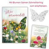 Karte Growing Schmetterling