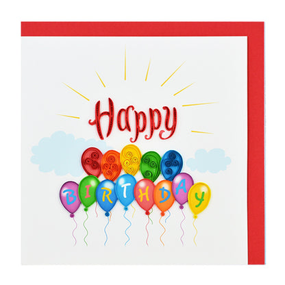 Quilling-Karte - 'Happy Birthday'