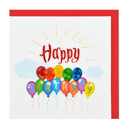 Quilling-Karte - 'Happy Birthday'