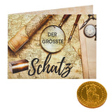 Kreativ-Kärtchen mit Schoggi-Taler 'Der grösste Schatz'