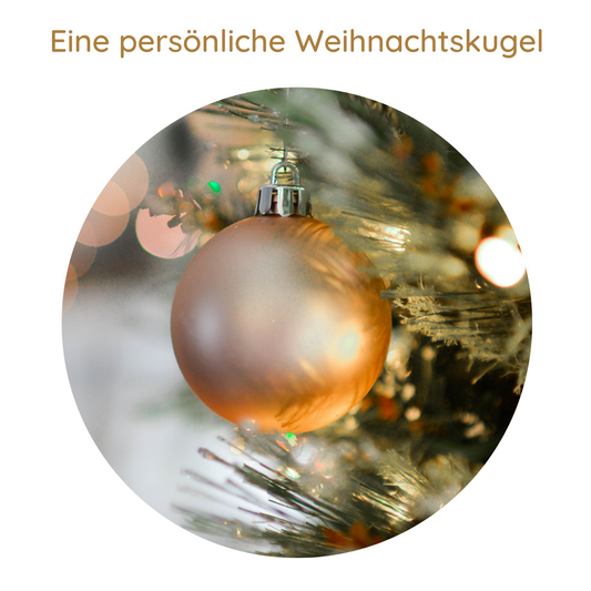 Runde Karte "Meine Weihnachtskugel"