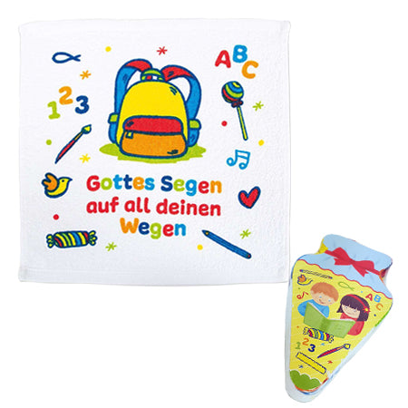 Überraschungs-Handtuch 'Schultüte'
