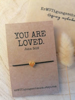 Armband mit Herz - Echtgold - you are loved
